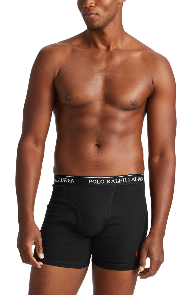 Polo Ralph Lauren Assorted 3-Pack Wicking Boxer Briefs, Alternate, color, Multicolor