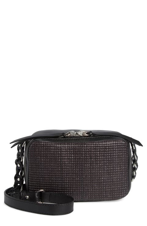 Cami Straw & Leather Camera Bag