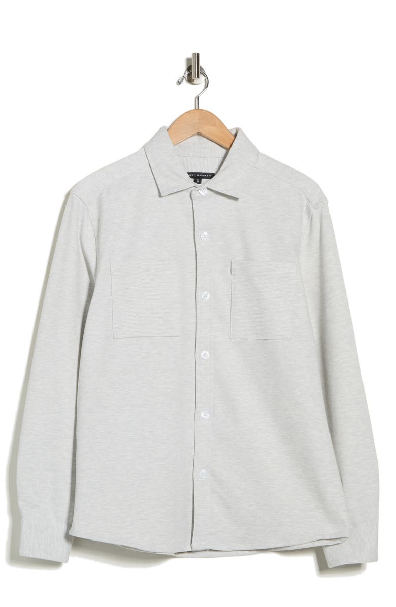 Robert Barakett Fegan Long Sleeve Overshirt, Alternate, color, Stone