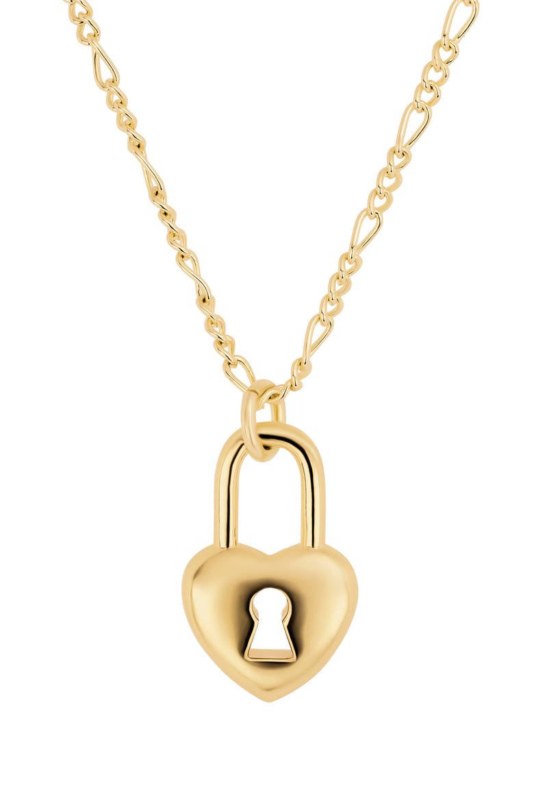 Modern Muse Heart Lock Figaro Necklace video