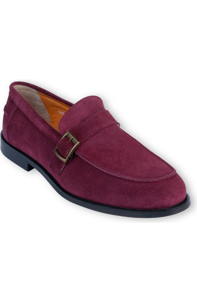 VELLAPAIS Mingo Monk Shoe, Main, color, Dark Red