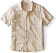 Marine Layer Selvage Short Sleeve Button Up Shirt