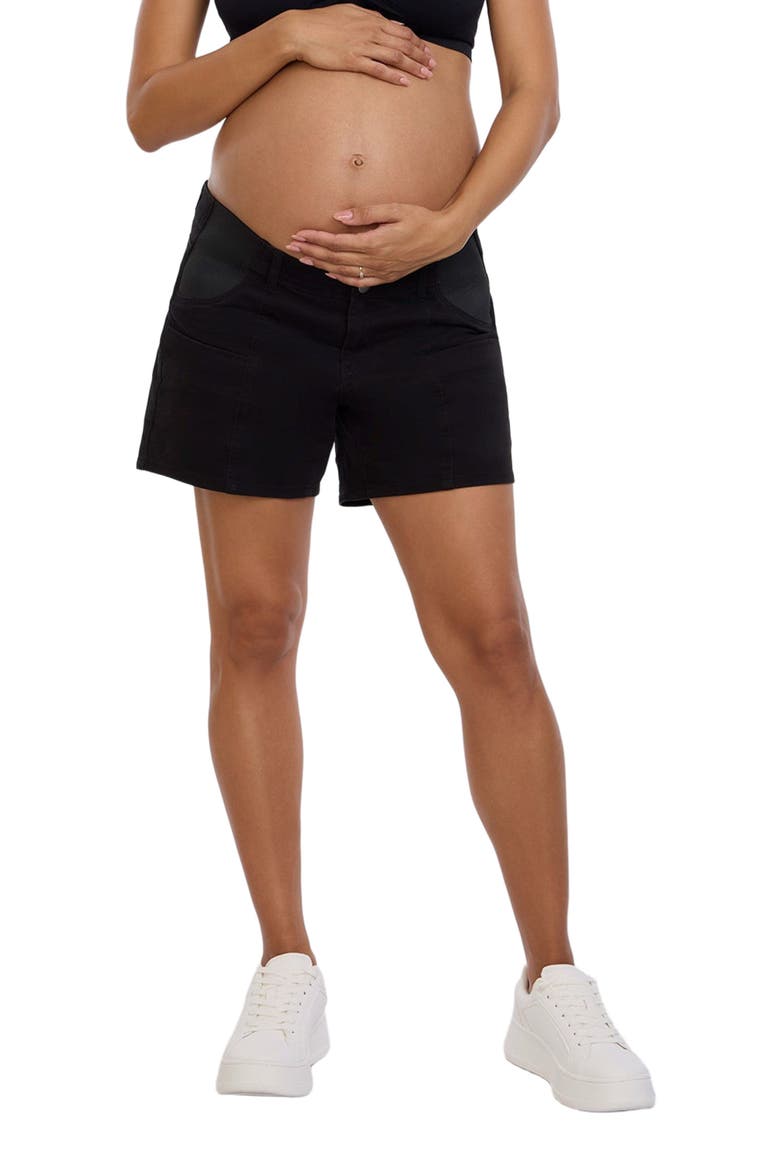 Under the Belly Utility Maternity Short, Alternate, color, Black