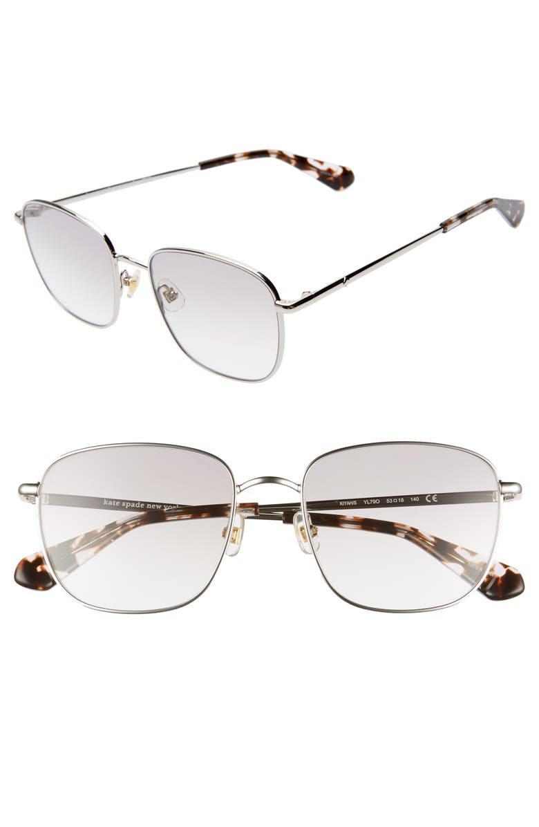 Kate Spade New York kiylah 53mm square sunglasses, Main, color, 