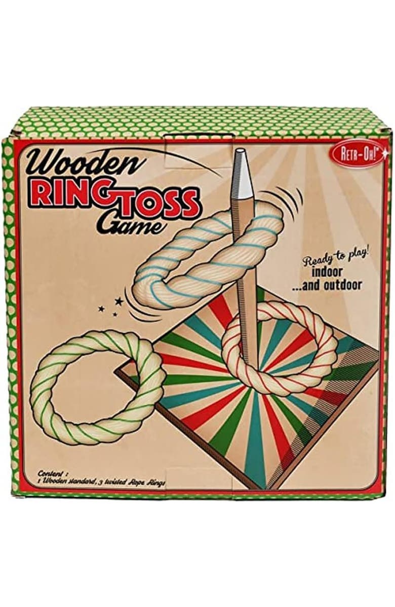 Fun2Give Retroh! Ring Toss Game, Ages 3+, Main, color, Multicolored