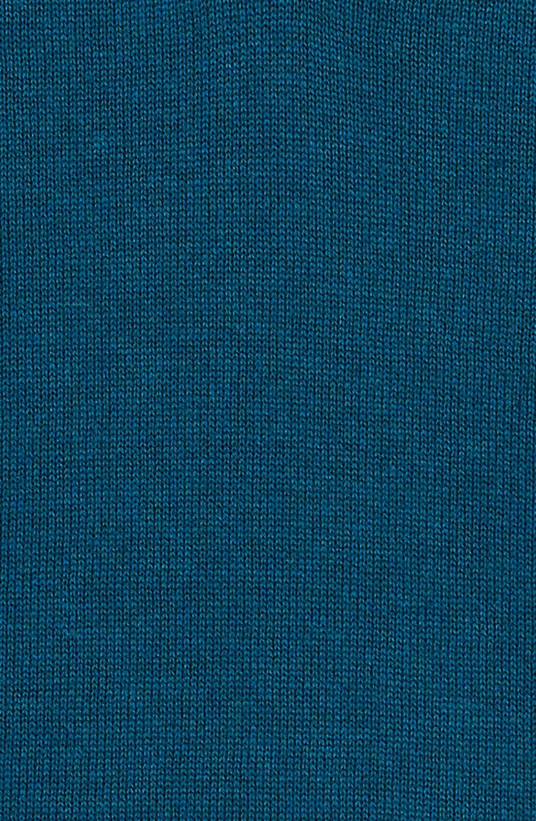 Nordstrom Kids' Long Sleeve Cotton Polo Sweater, Alternate, color, Teal Feather