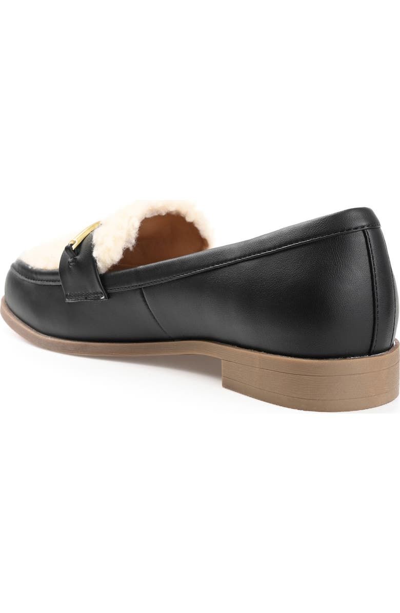 Journee Collection Tru Comfort Foam Faux Shearling Huntington Flat, Alternate, color,