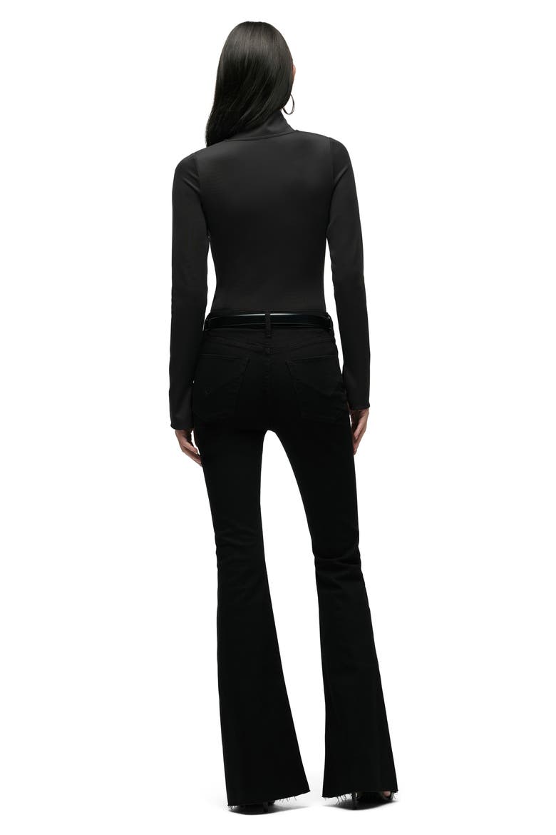 Long Sleeve Bodysuit, Alternate, color, BLACK