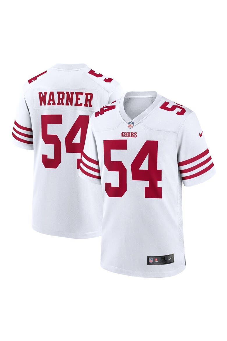 Men's Nike Fred Warner White San Francisco 49ers Player Game