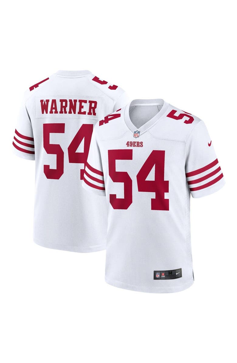 Nike Men's Nike Fred Warner White San Francisco 49ers Player Game Jersey, Main, color, White