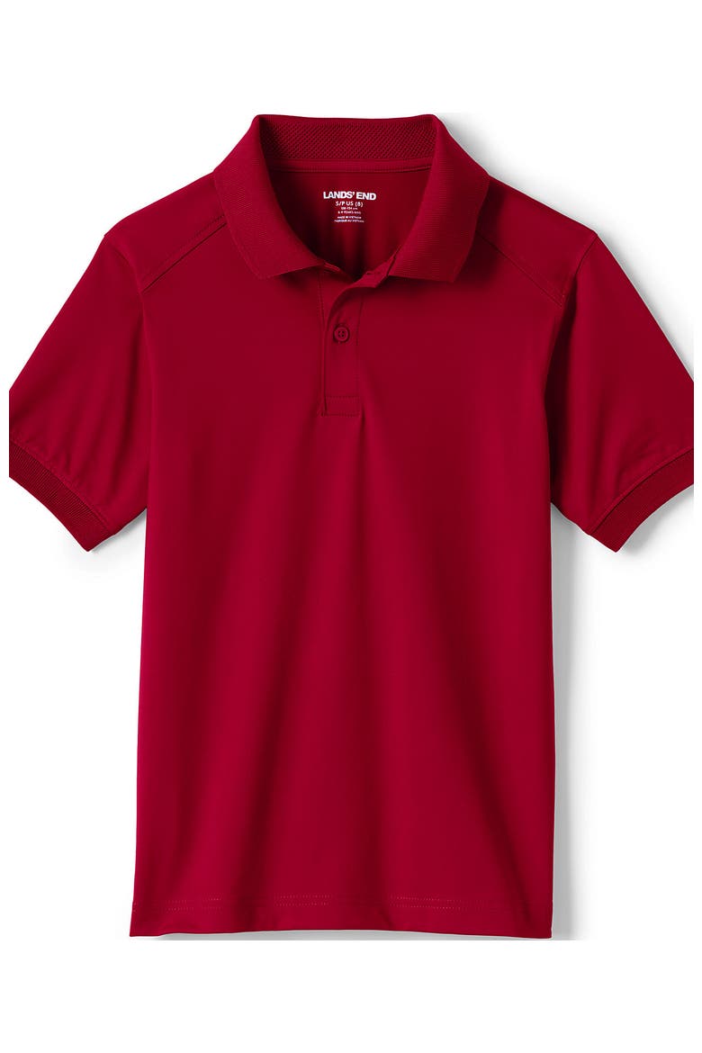 School Uniform Kids Short Sleeve Rapid Dry Polo Shirt, Alternate, color, Red