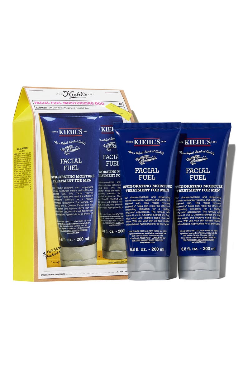 Kiehl's Since 1851 Facial Fuel Invigorating Moisture Treatment for Men Duo $104 Value, Main, color, 