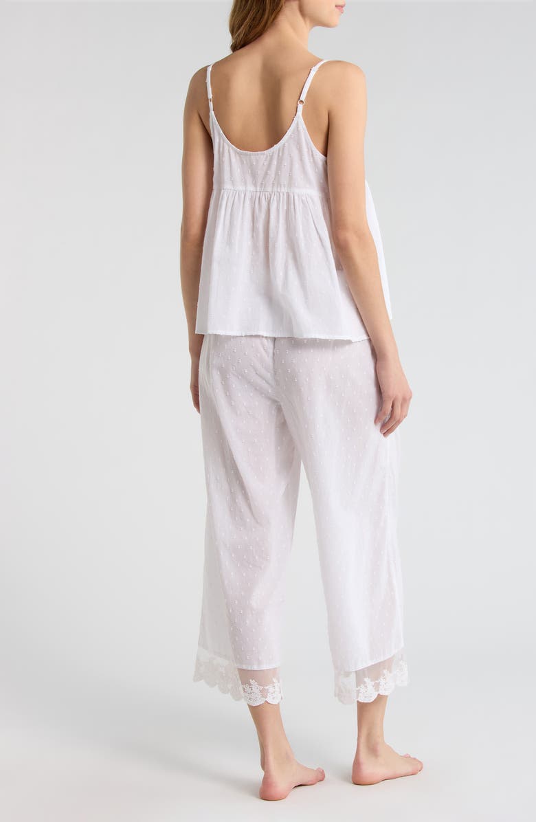 Papinelle Swiss Dot Crop Pajamas, Alternate, color, White