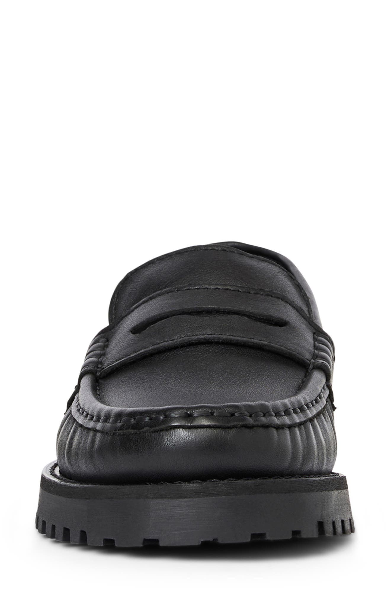Galena Penny Loafer, Alternate, color, BLACK LEATHER