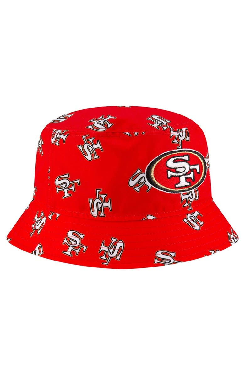 New Era Men's New Era Scarlet San Francisco 49ers City Originals Bucket Hat, Alternate, color, 
