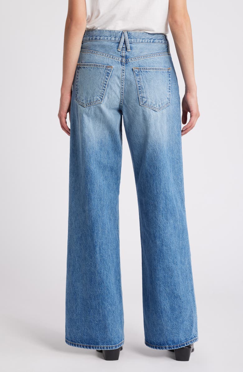 SLVRLAKE Selena High Waist Organic Cotton Wide Leg Jeans, Alternate, color, 