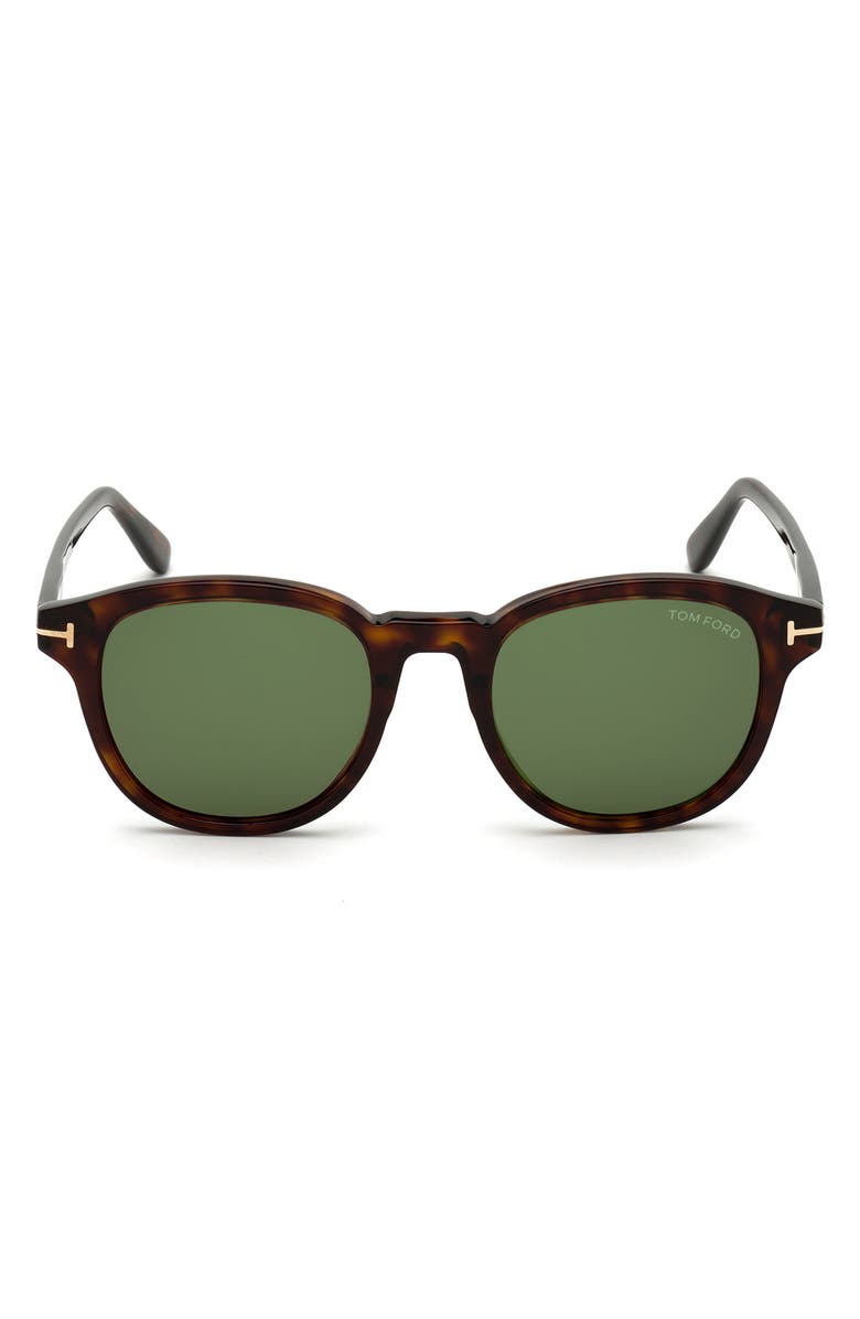 TOM FORD Jameson 52mm Round Sunglasses, Main, color, 