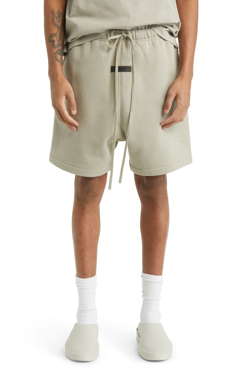 Fear of God Essentials Essentials Cotton Blend Drawstring Shorts, Main, color,