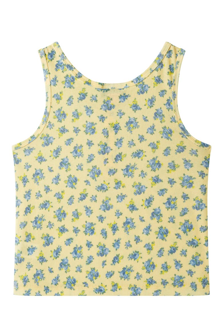 Kids' Short Pajamas, Alternate, color, YELLOW FLORAL