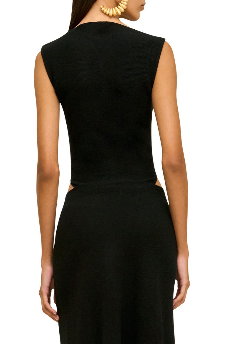 Romma Mock Neck Top, Alternate, color, BLACK