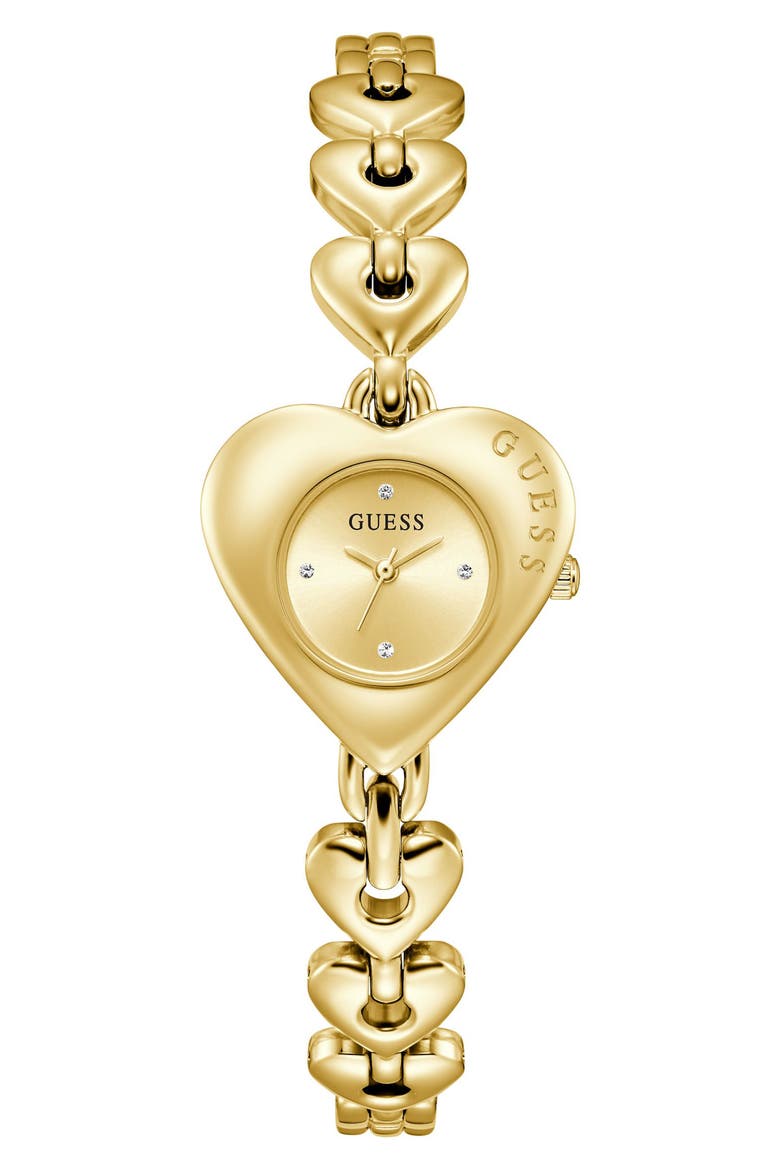 Valerie Heart Bracelet Watch, 28mm, Main, color, CHAMPAGNE