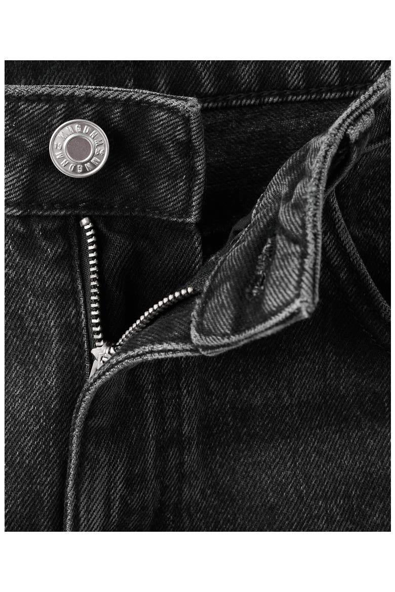 River Straight Leg Jeans, Alternate, color, BLACK DENIM