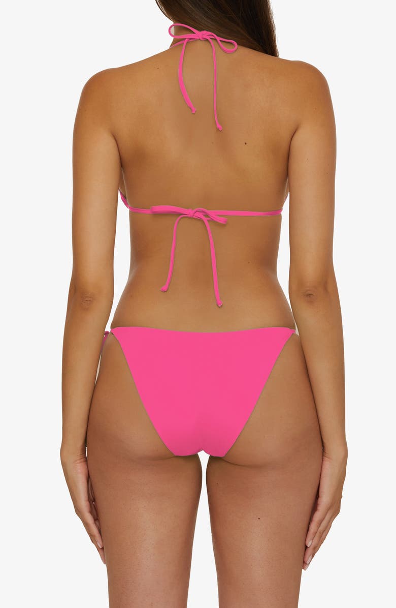Becca 'Color Code' Triangle Bikini Top, Alternate, color, Punch