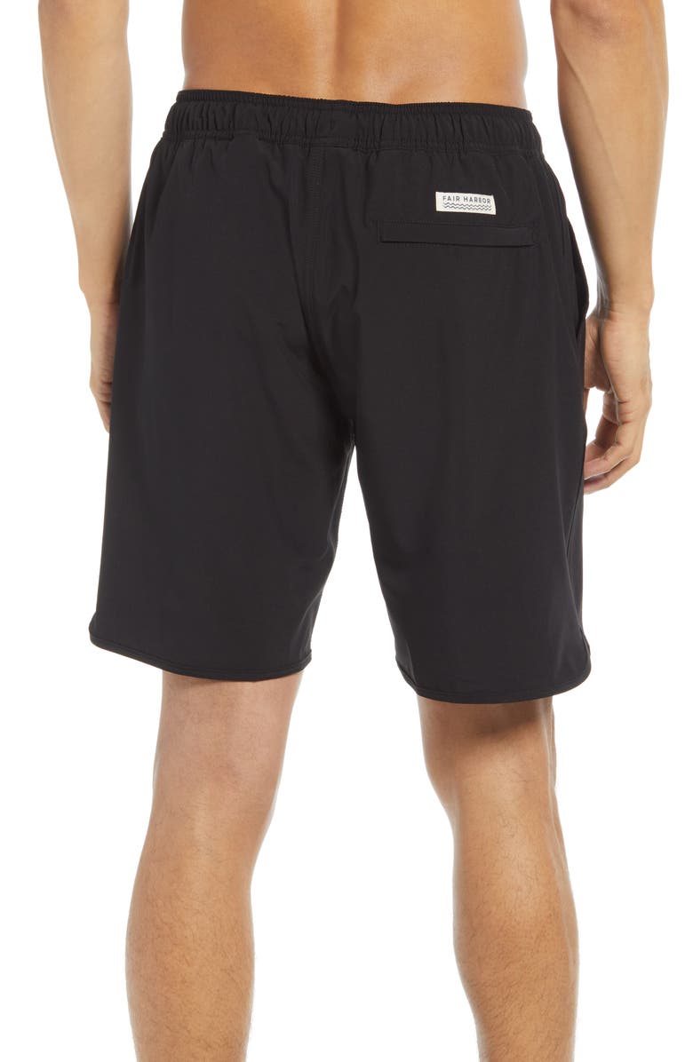 Fair Harbor The Anchor Swim Trunks, Alternate, color, Black