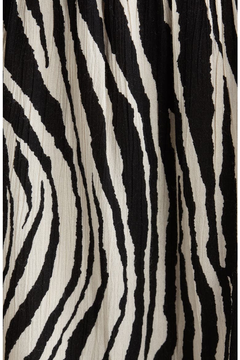 Strapless Cover-Up Mini Sundress, Alternate, color, BLACK ZEBRA