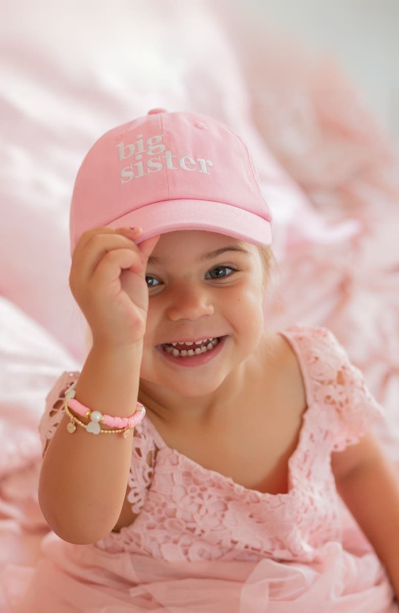 Bits & Bows Big Sis Girls' Bracelet, Alternate, color, Pink