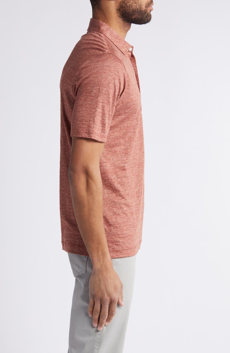 Scott Barber Linen Mélange Polo, Alternate, color, 