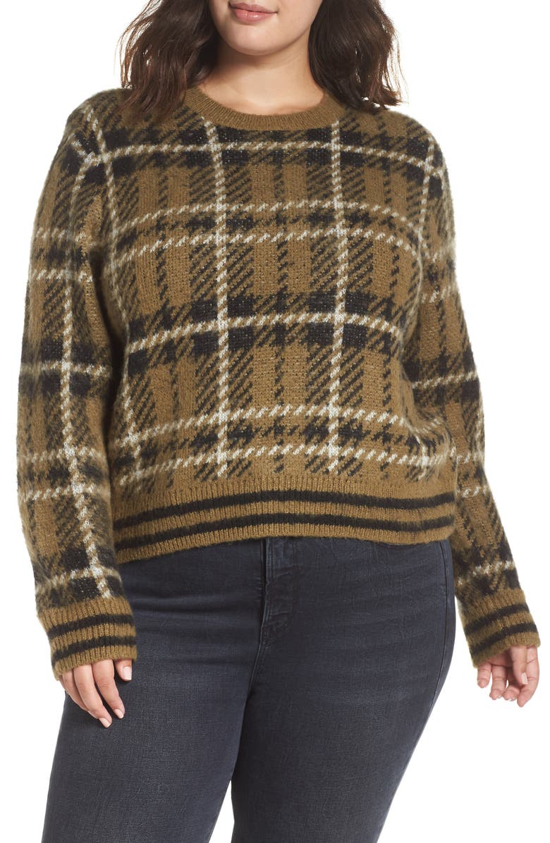 BP. Plaid Sweater, Main, color, 