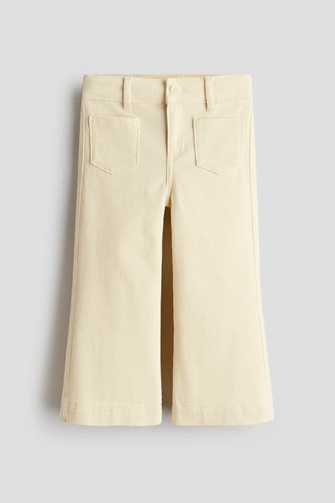 Flared Twill Trousers