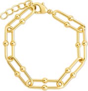 Sterling Forever Joana Stirrup Link Chain Bracelet