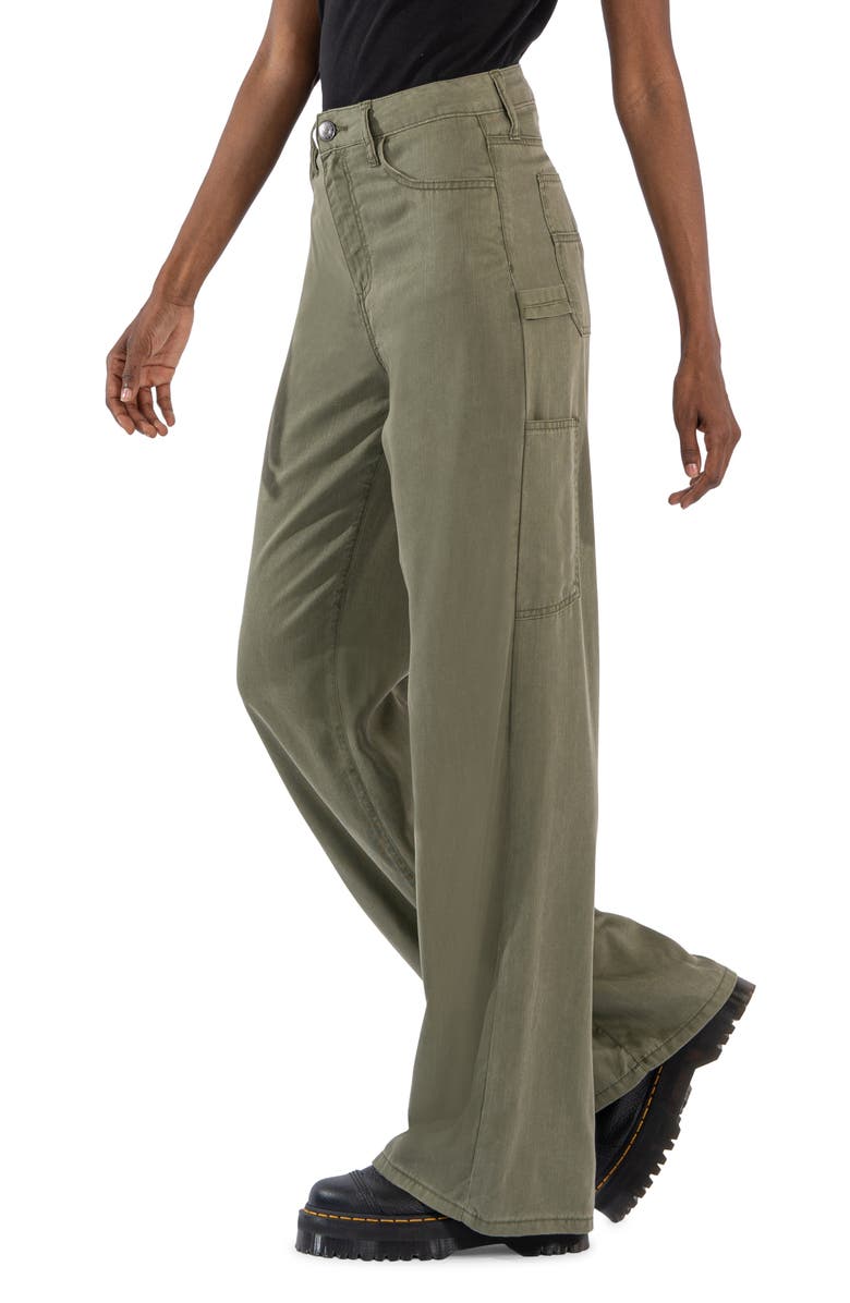 KUT from the Kloth Meg High Waist Wide Leg Cargo Pants, Alternate, color,