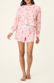 PJ Salvage Print Waffle Knit Short Pajamas
