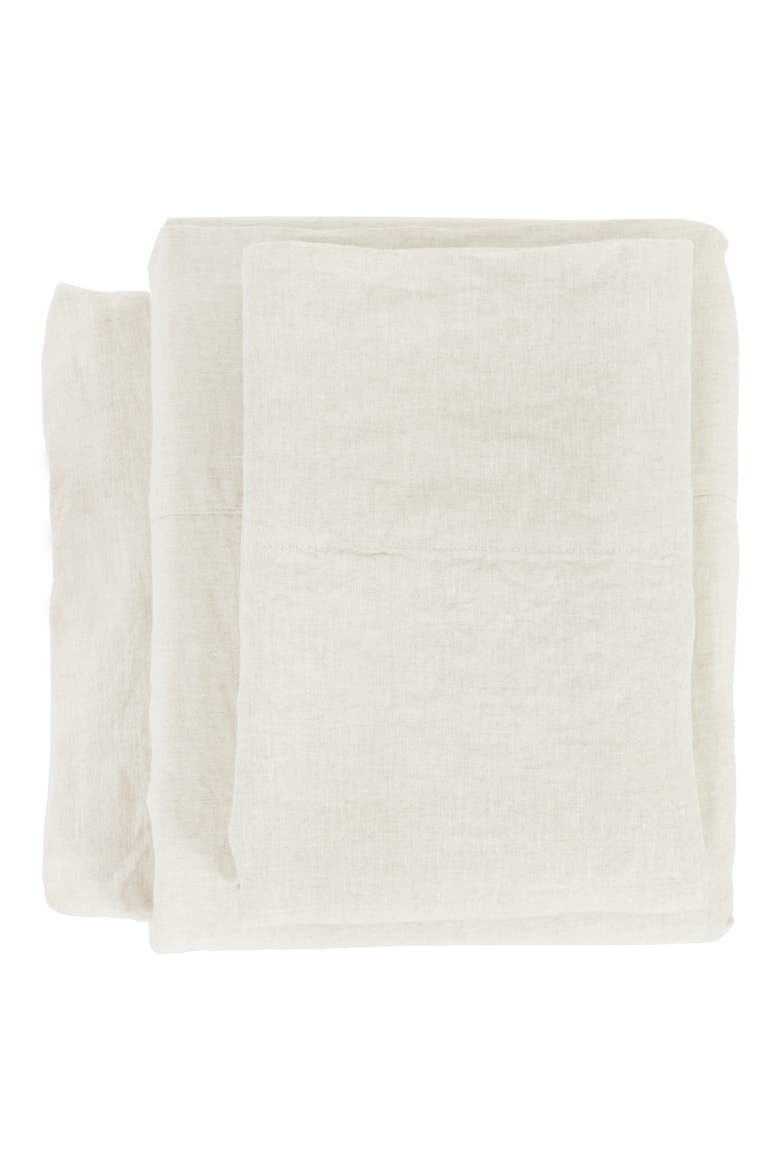Parker Linen Sheet Set, Main, color, CREAM