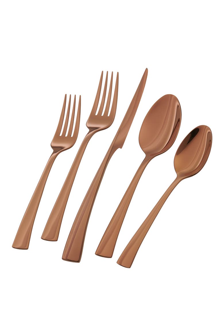 Bellasera 20-Piece Flatware Set, Main, color, ROSE GOLD