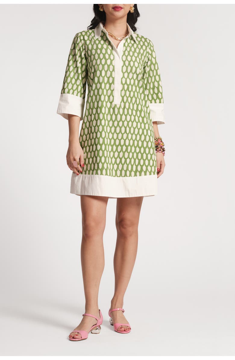 Frances Valentine Tracey Mini Dress Loop, Main, color, Green/Oyster