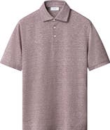 Eton Linen & Cotton Fine Knit Polo