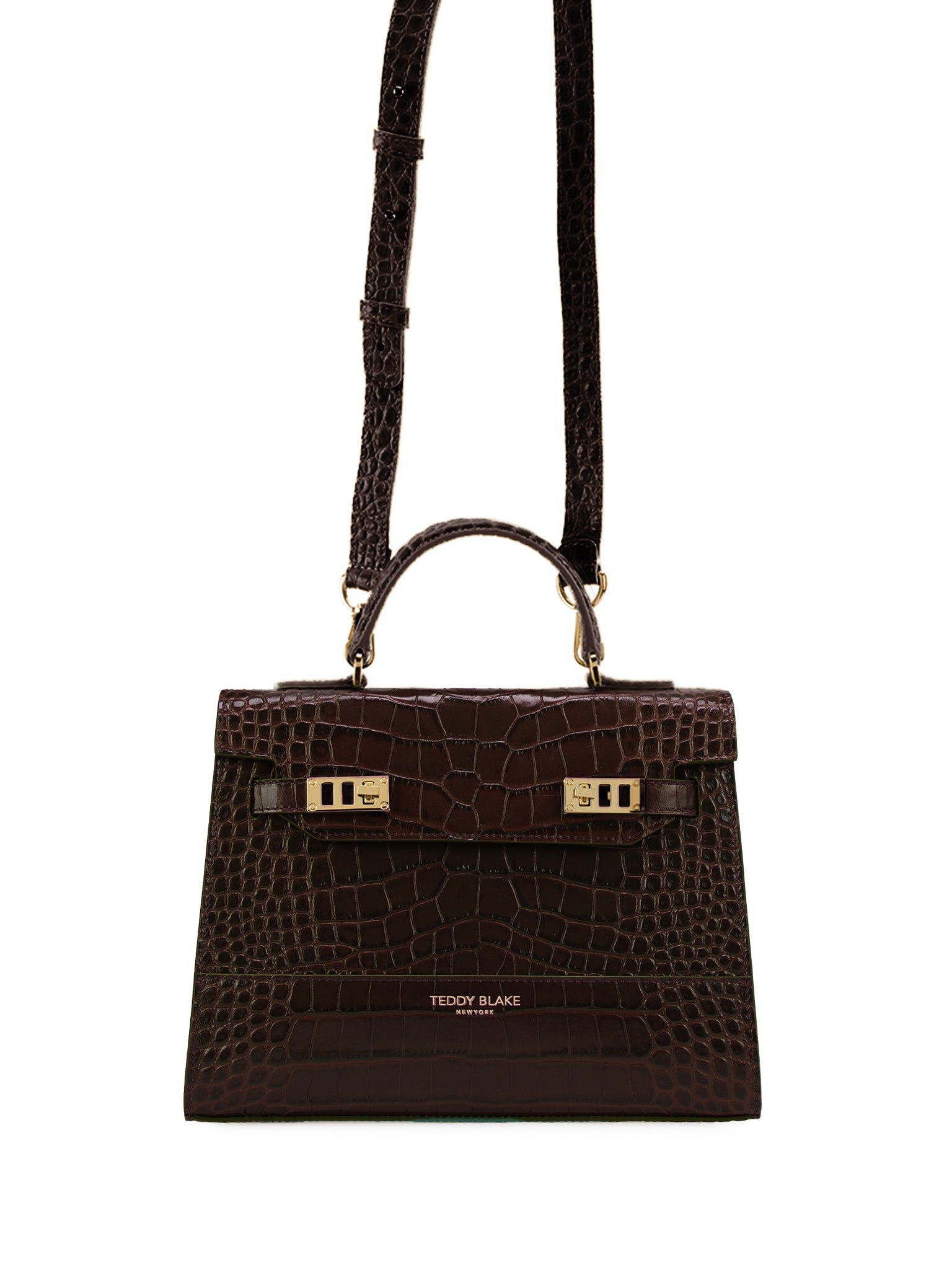 Teddy Blake Kim Croco 11", Alternate, color, Dark Brown