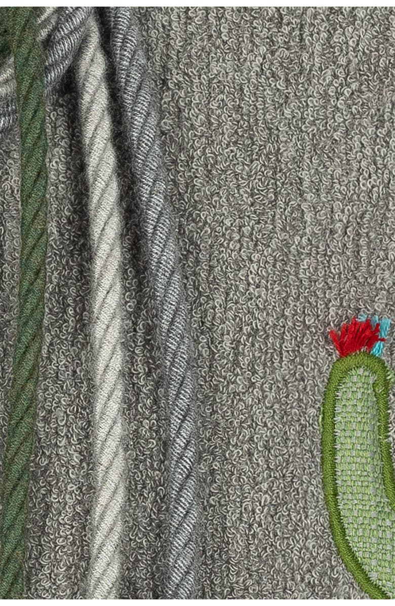 Elaine Smith Desert Bloom Hand Appliqued & Knotted Indoor & Outdoor Woven Accent Pillow, Alternate, color, Multi