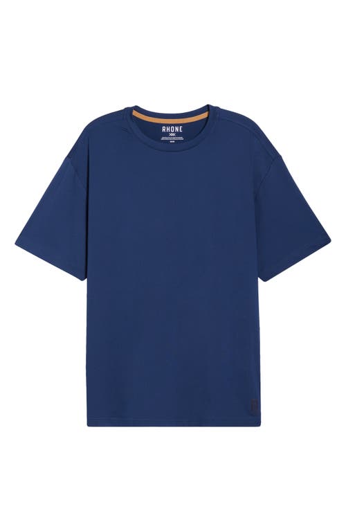 Rhone Base Training Relaxed Performance T-shirt In Blue