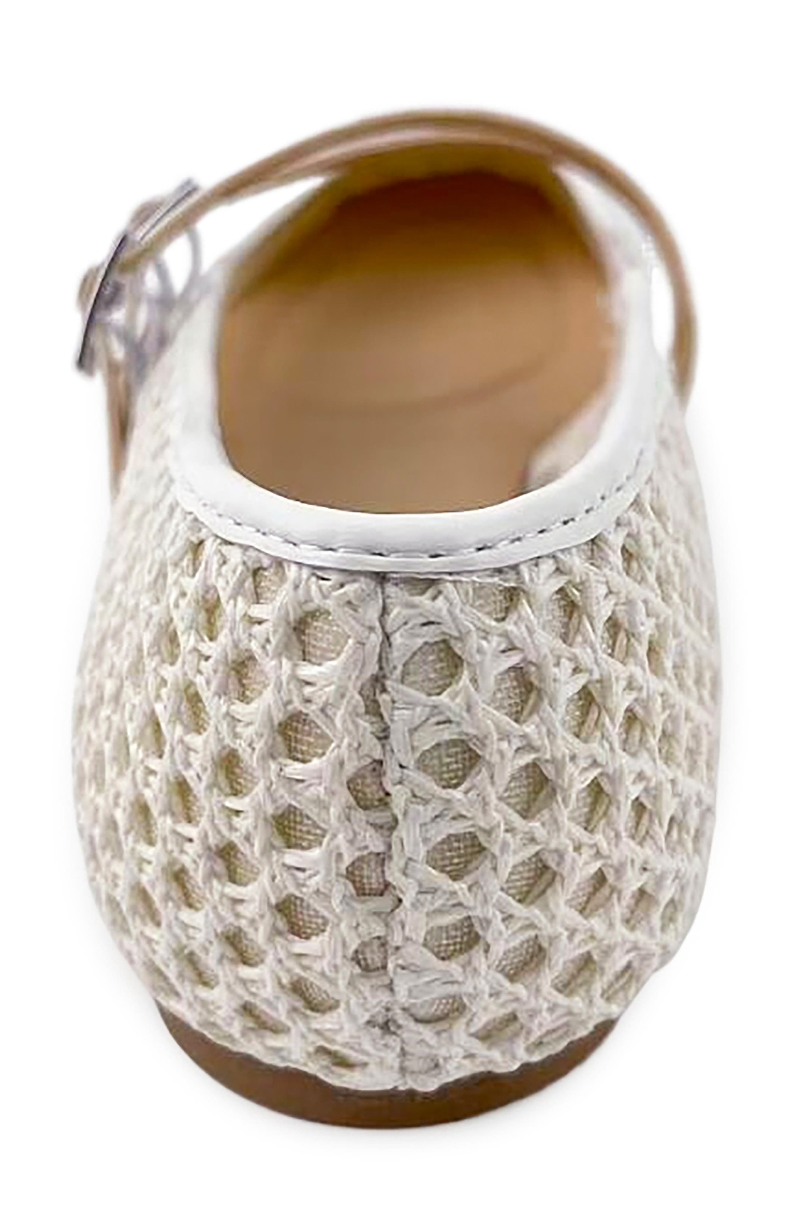 Malibu Crochet Flat, Alternate, color, IVORY RAFFIA