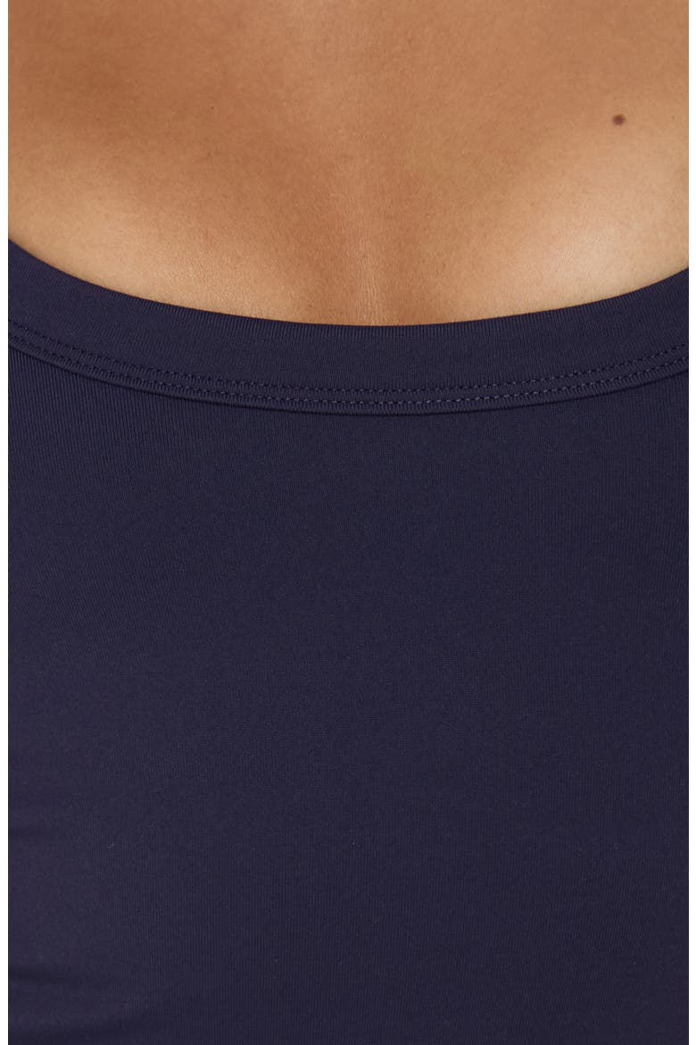 Kasper Cinched Longline Tank Top, Alternate, color, NAVY
