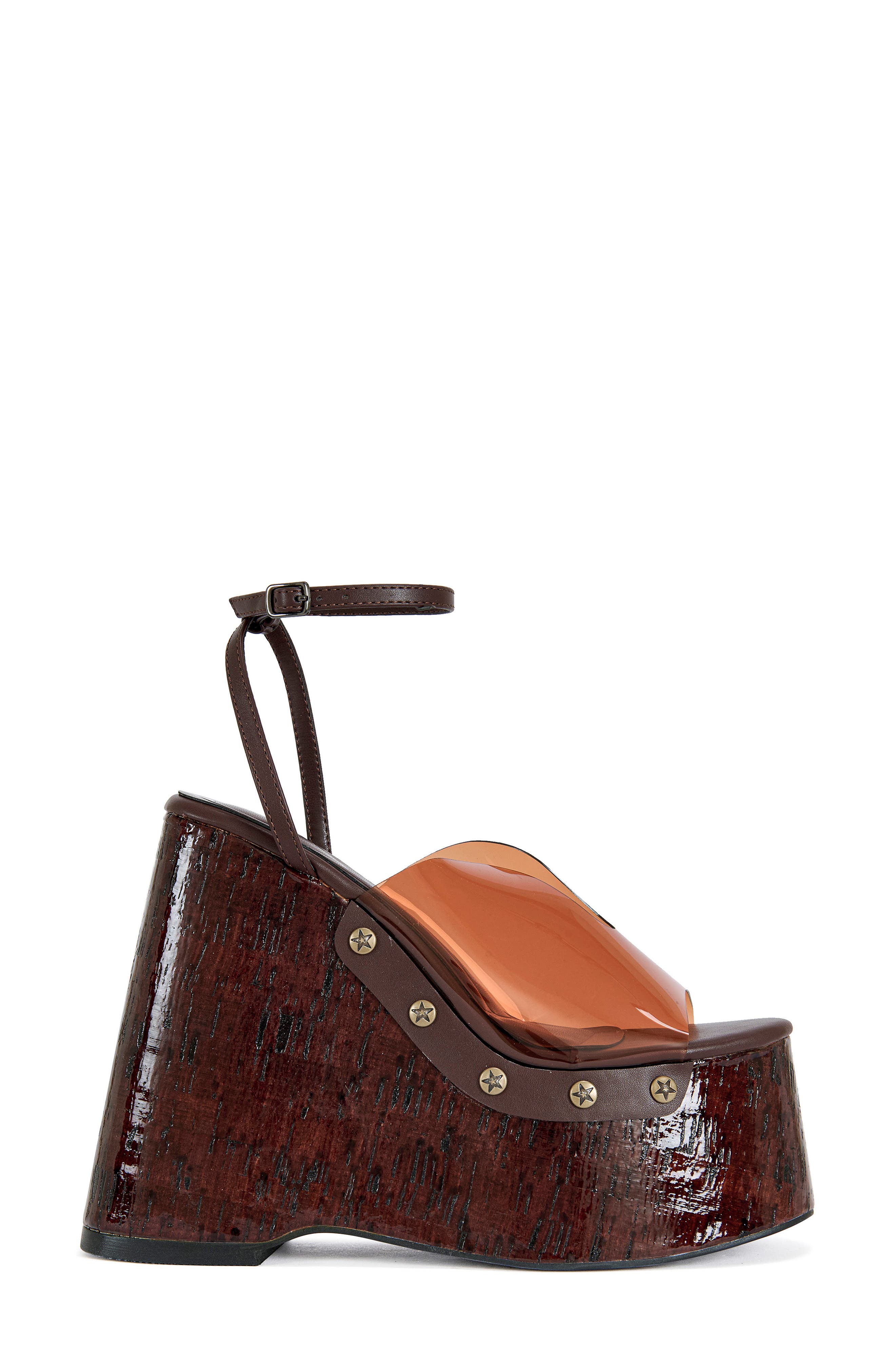 AZALEA WANG Jenza Platform Wedge Sandal, Alternate, color, 