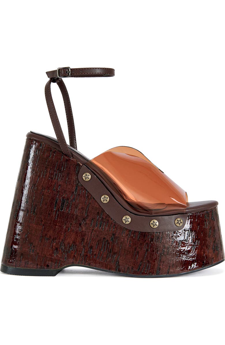 AZALEA WANG Jenza Platform Wedge Sandal, Alternate, color,