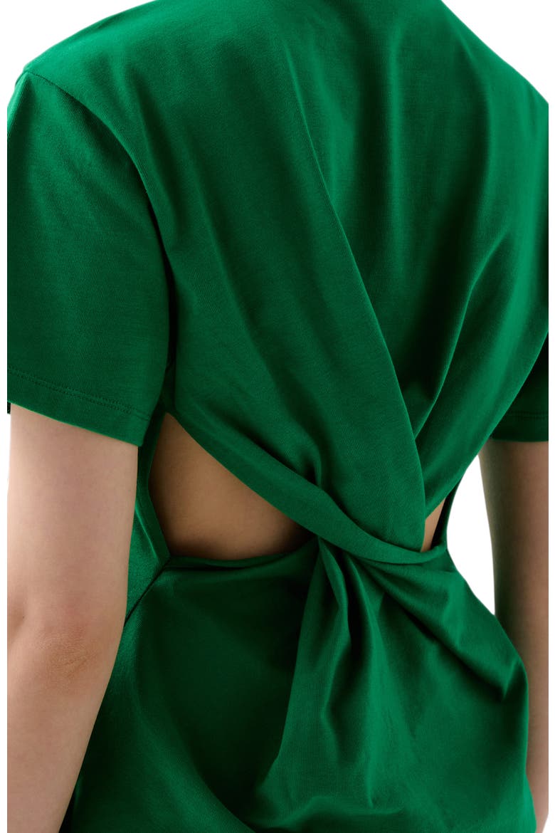 Back Knot Tee, Alternate, color, Green
