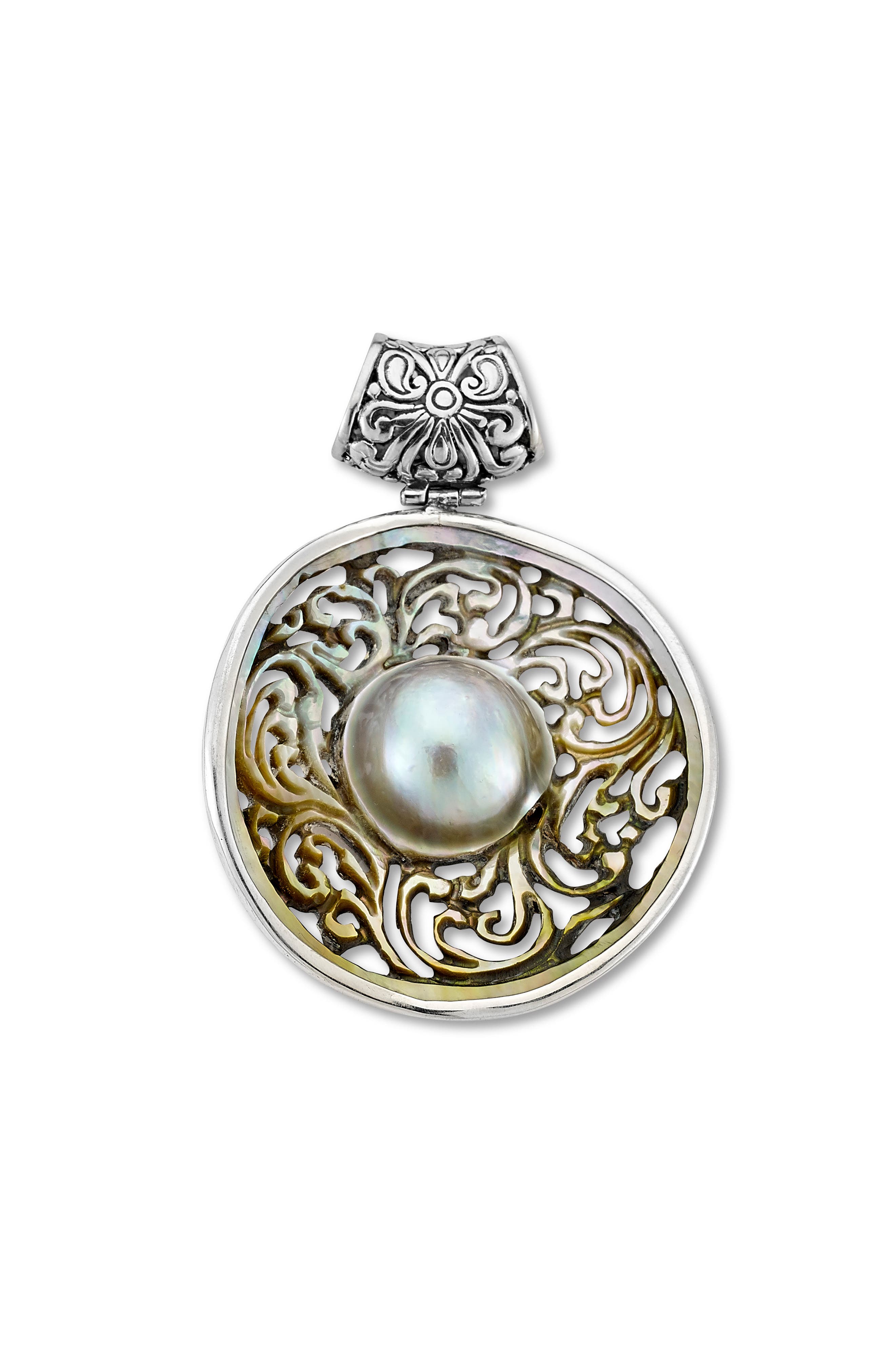 SAMUEL B. Grey Cultured Pearl Pendant