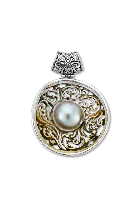 Grey Cultured Pearl Pendant